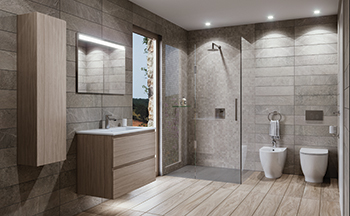 Lighting plays an important role in personalising bathroom spaces.