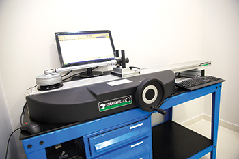 The Stahlwille-certified torque wrench calibration facility.