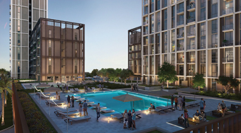 Collective features a range of amenties including a ‘secret garden’ and swimming pool