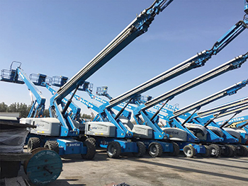 Expertise took delivery of 37 Genie telescopic boom lifts earlier this year.