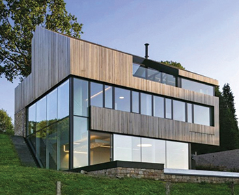 MasterLine 10 profiles allow very large glass windows to be combined with extreme thermal performance.
