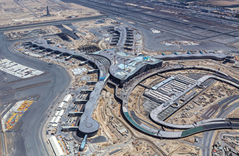 Midfield Terminal in Abu Dhabi ... targeted for completion next year.