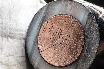 A high-voltage cable by Nexans ... cable sizes ranging from 0.145 to 2,500-sq-mm diameter are produced.