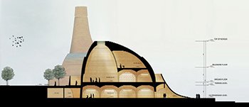 A concept of Al Dana Mosque at Al Raha Beach development ... modern in character.