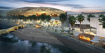 The Arena at Yas Bay project by Miral ... an upcoming iconic waterfront destination.
