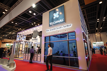 The Technal stand at The Big 5 in Dubai.