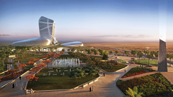 The King Abdulaziz Centre for World Culture ... an artist’s impression.