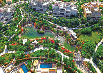  Aerial view of the development.