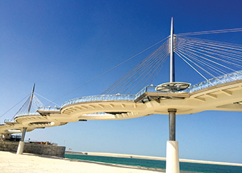 Lusail walkway ... an FCC project.