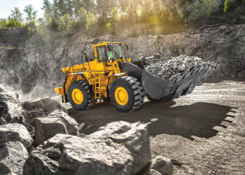 The L350F wheel loader ... suited for quarries.
