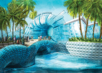 Crystal Lagoon water theme park ... full of fun. 
