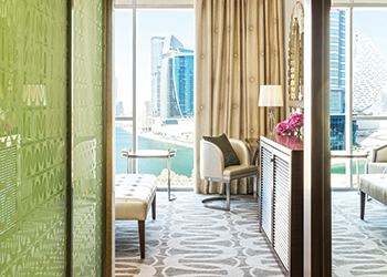St Regis Dubai features 182 guest rooms and 52 suites.