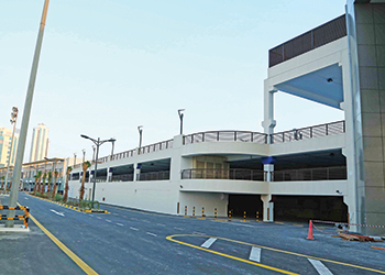 Dedicated three-storey car parking. 