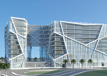 Al Baraka Bank’s Mideast headquarters at Bahrain Bay.