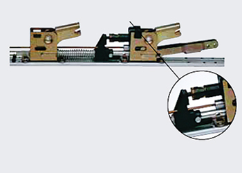 A fluid damper helps eliminate noise associated with exit device operations.