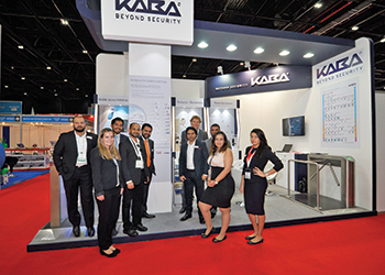 dorma+kaba teams at The Big 5 stand.