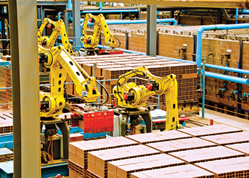 Saudi Red Bricks’ plant ... adopts advanced production processes. 