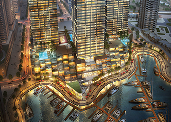 A rendition of The Residences at Marina Gate.