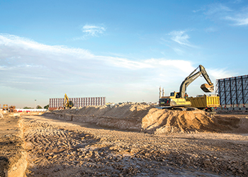 Al Narjis neighbourhood ... work in progress on site.