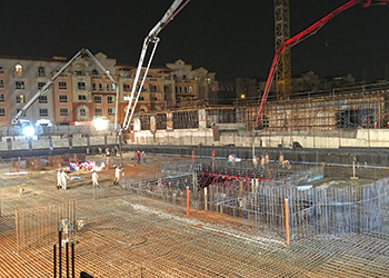 A project at Jumeirah Village undertaken by Golden Readymix.