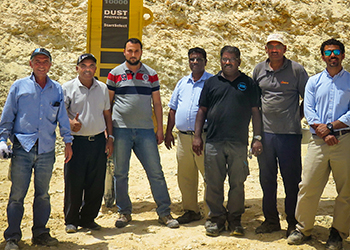 Atlas Copco and EPCC teams ... at the handover of the HB 10000.