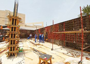 Paschal formwork ... at Emirates Hills Third.