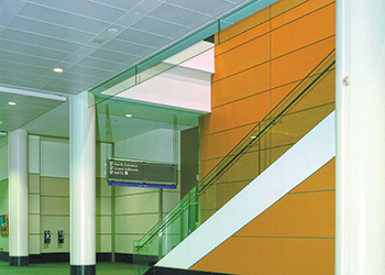 Metal ceilings ... offered in a wide range of standard as well as custom patterns.