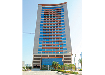 A residential building at Water Garden City.