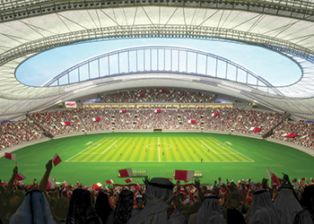 Artist’s impression of Khalifa International Stadium.