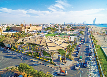 The XDubai Kite Beach Skatepark is the largest of its kind in the region.