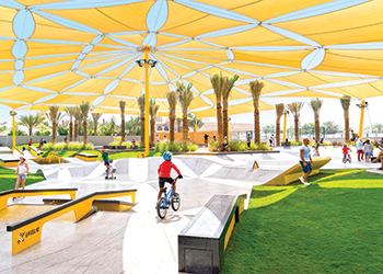 The XDubai Kite Beach Skatepark is the largest of its kind in the region.