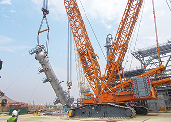 The UAE’s first nuclear power plant ... well in progress.