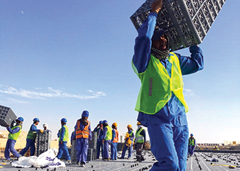 The UAE’s first nuclear power plant ... well in progress.