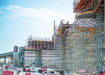 The UAE’s first nuclear power plant ... well in progress.