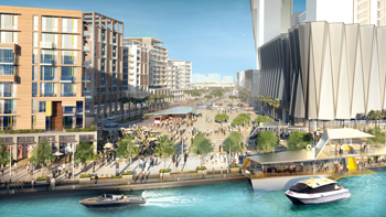 Meydan One district ... to host the Azizi Riviera waterfront project.