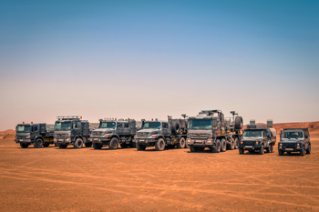 The Mercedes-Benz fleet in Dubai.